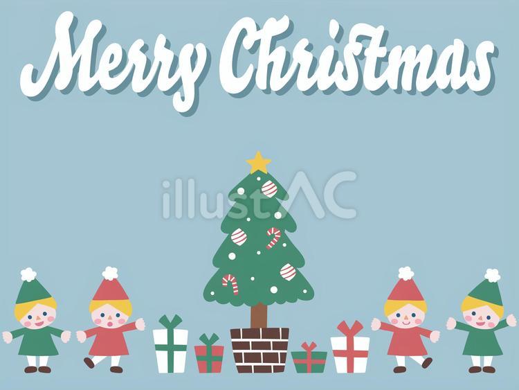 こびとたちのクリスマス こびと,子供,クリスマスのイラスト素材