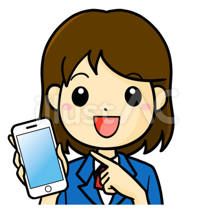 女子学生 スマホ 笑顔 手