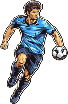 Illustration, football, player, sports, 