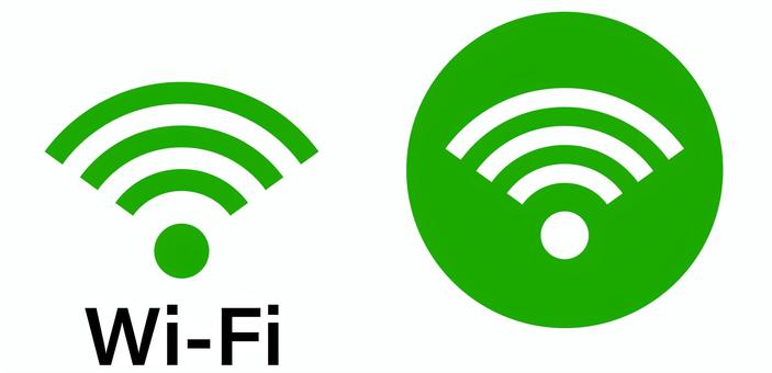 wifiアイコンマークイラスト緑 wifi,wi-fi,電波,インターネット,無線,アイコン,マーク,スマホ,アクセス,パソコンのイラスト素材