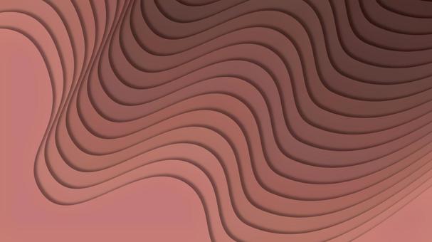 湾曲した段差の連続（茶） 段差,湾曲,パターン,壁紙,背景,シームレス,幾何学模様,配列,整列,規則的のイラスト素材