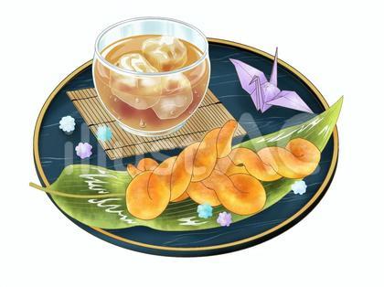 七夕の索餅(さくべい)と麦茶