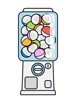 カプセルトイ カプセルトイ,ガチャガチャ,自動販売機,カプセル,自販機,ボール,景品,ガチャ,玩具,白背景のイラスト素材