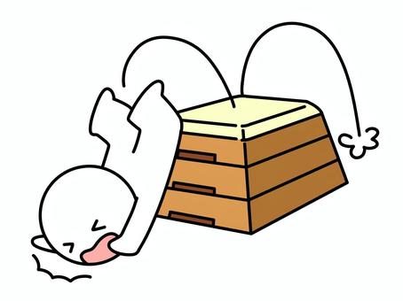 跳び箱で着地に失敗した棒人間 跳び箱,棒人間,跳ぶ,失敗,体育,運動,痛い,スポーツ,授業,跳ねるのイラスト素材