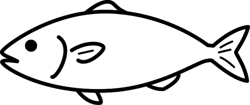 ピクトグラムの売場の大きい魚です。 魚,シンプル,鮮魚,売場,販売,コーナー,取り扱い,展示,流通,ピクトグラムのイラスト素材
