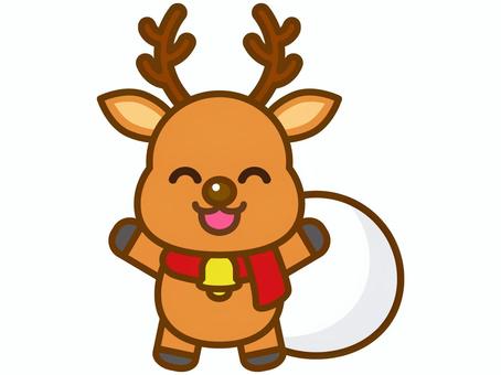 	かわいいトナカイのイラスト素材2