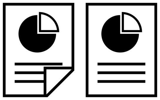 レポートのアイコン 黒 レポート,資料,書類,ビジネス,文書,企画書,提案,プラン,プレゼン,会議のイラスト素材