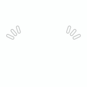 ちょんちょん　ふちどり　グレー チョンチョン,ワンポイント,アクセント,目立つ,強調,素材,かわいい,シンプル,ポップ,広告のイラスト素材