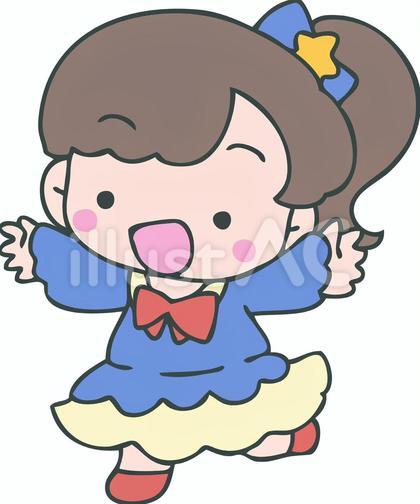 喜ぶ女の子