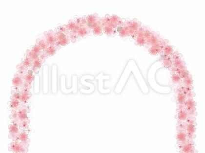 花のアーチ