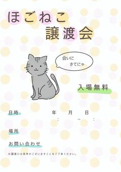ほごねこ譲渡会チラシ　A4