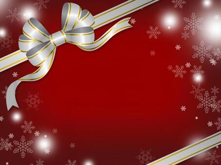 赤いクリスマスカード