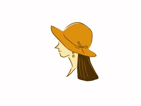 Woman wearing a hat, hat, female, sunburn, JPG and PNG