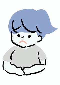 空腹な女性 女性,空腹,お腹,すいた,太い,ダイエット,間食,悩み,トラブル,シンプルのイラスト素材