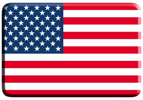 国旗　アメリカ合衆国 国旗,アメリカ合衆国,外国,国際,連邦共和制国家,プレートのイラスト素材