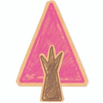 ダンボールに描いたクレヨンのピンクの木, JPG 및 PNG ダンボールに描いたクレヨンのピンクの木, 골판지, 크레용, 나무, JPG 및 PNG