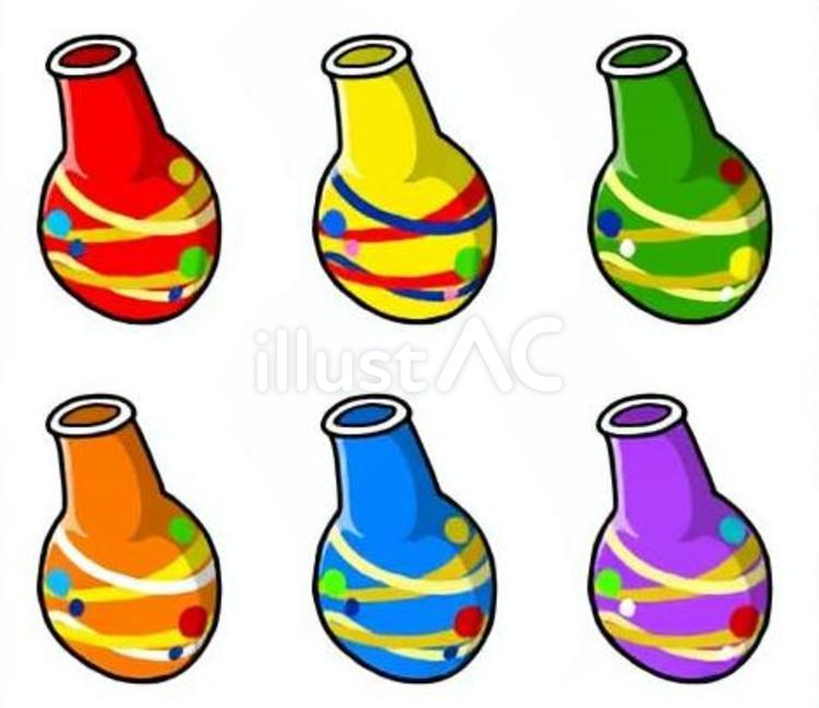 膨らませる前の水ヨーヨー 水ヨーヨー,水風船,ヨーヨーのイラスト素材