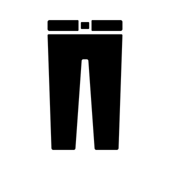 ズボンのシルエットアイコン