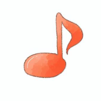 音符マーク 音符,音楽記号,手書き風,水彩,鉛筆のイラスト素材