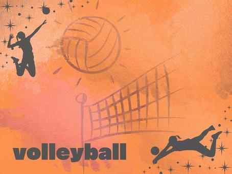 Illustration, volleyball, attack, receive, 
