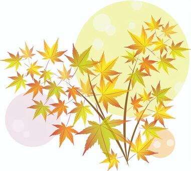 もみじの風景 もみじの風景 葉,秋,紅葉のイラスト素材