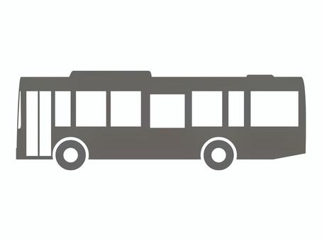 バスのシルエット バスのシルエット バス,シルエット,乗り物,クルマ,自動車,路線バスのイラスト素材