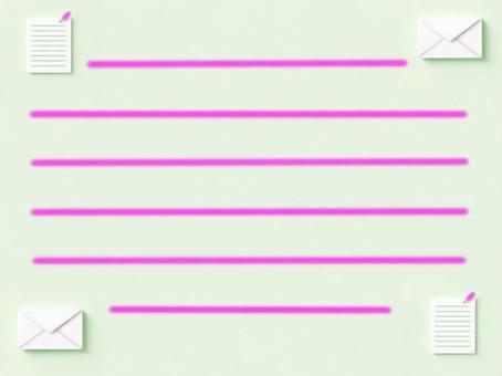 ピンクの飾り罫のポストカード背景壁紙素材 ポストカード,ピンク,飾り罫,罫線,コピースペース,テキストスペース,手紙,メモ帳,便箋,グリーティングカードのイラスト素材