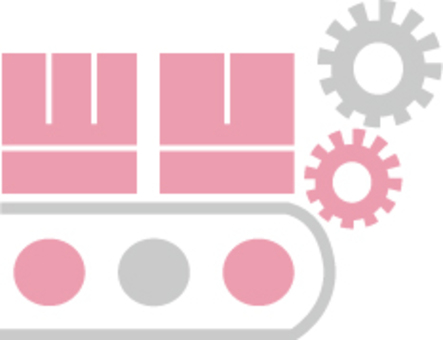 Illustration, factory, manufacture, belt conveyor, 
