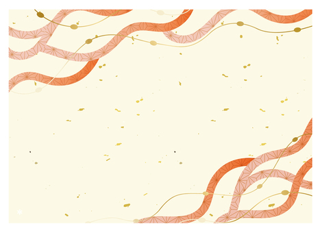 和風のライン柄 和風,線,おしゃれ,午年,午,2026,年賀状,テンプレート,年賀はがき,馬のイラスト素材