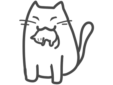 子猫をくわえる猫　白 猫,子猫,親子,母親,母猫,くわえる,運ぶ,移動,白,動物のイラスト素材