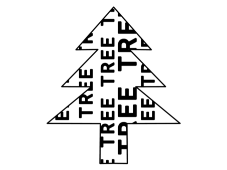木 TREE 植物 文字 ツリー