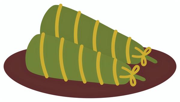 ちまき ちまき,食べ物,和菓子,こどもの日,行事食,5月,端午の節句,かわいい,イラスト,素材のイラスト素材