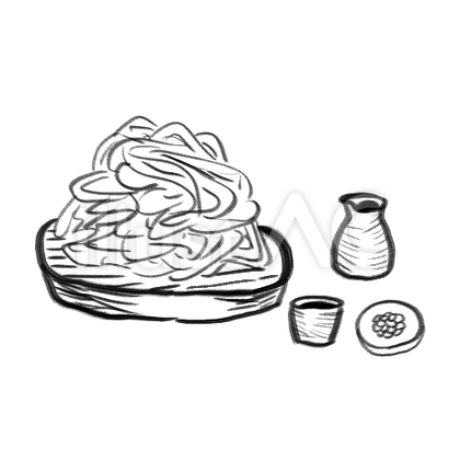 盛りそば(影なし)