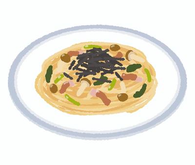 和風パスタ 和風パスタ 麺類,パスタ,イタリア料理,イタリアン,めん類,ランチ,軽食,スパゲッティ,昼食,麺料理のイラスト素材