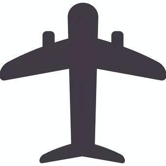 Illustration, airplane, silhouette, aircraft, 