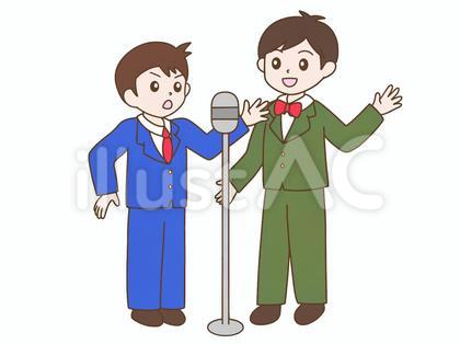 漫才をするお笑い芸人