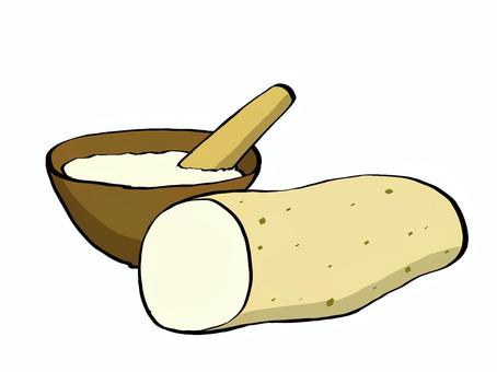 Illustration, potatoes, yam, grate, 