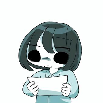 コピー紙を見て青ざめる女性 青ざめる,愕然,絶望,ボブカット,ガックリ,どうしよう,社会人,学生,yシャツ,ボブのイラスト素材