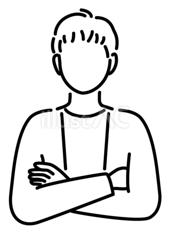 悩む私服会社員やフリーランス 男性,人,悩むのイラスト素材