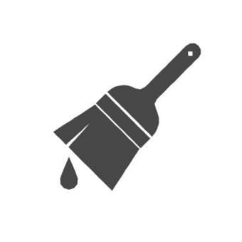 paint brush icon, , JPG and PNG