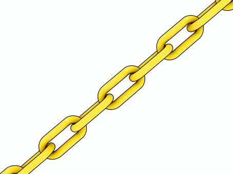 黄色のチェーン 鎖,チェーン,金属,3d,cg,黄色,線画のイラスト素材