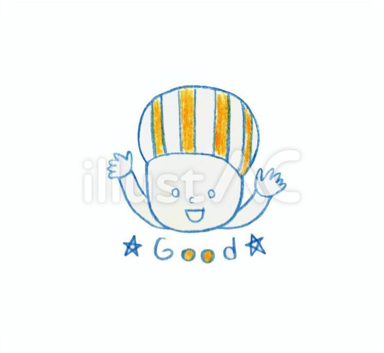 ☆good☆ オリジナル,good,キッズのイラスト素材