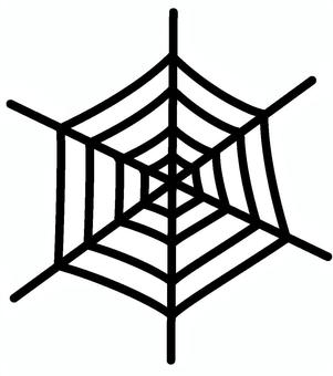 クモの巣　ハロウィン素材 クモ,巣,ハロウィン,単体,1つ,シンプル,ベクター,ハロウィーン,halloweenのイラスト素材