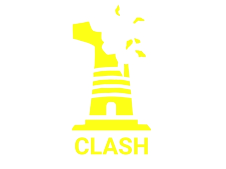 アイコン風〜CLASH・黄色〜 アイコン,clash,破損,破壊,イラスト,透過,文字,黄色,英語,単語のイラスト素材