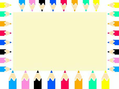 並ぶ色鉛筆 色鉛筆,並ぶ,鉛筆,手描き,たくさん,背景,文房具,壁紙,学校,画材のイラスト素材