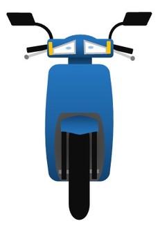 バイク67 スクーター,原付バイク,電動バイク,二輪,原動機付自転車,二輪車,自動二輪車,乗り物,車両,ミニバイクのイラスト素材