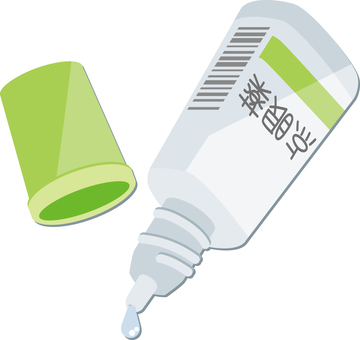 点眼薬 外用薬,点眼薬,目薬,医療薬,薬,眼科,ジェネリック,ドラッグ,病気,既往症のイラスト素材