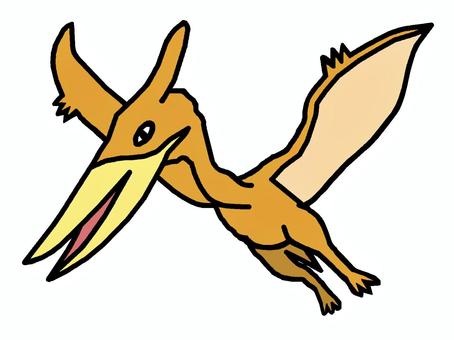 恐竜 恐竜,プテラノドン,翼竜類,爬虫類,魚食性,イラストのイラスト素材