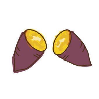 ほっくりした焼き芋 ほっくりした焼き芋 焼き芋,さつまいも,秋のイラスト素材