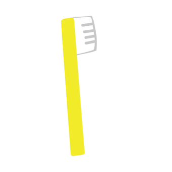 Illustration, toothbrush, dentifrice, yellow, 